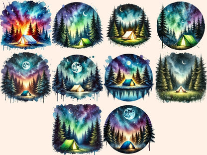 Camping Landscapes (P2) Clipart camping clipart - Wonders Artist