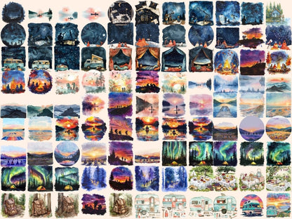 Camping Watercolor Clipart camping clipart - Wonders Artist