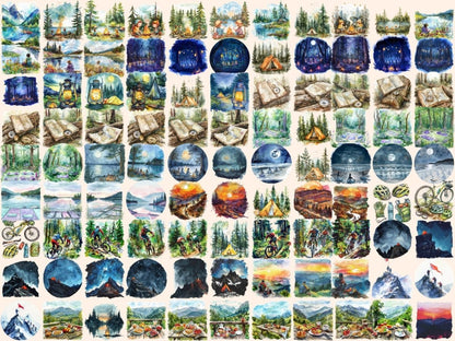 Camping Watercolor Clipart camping clipart - Wonders Artist