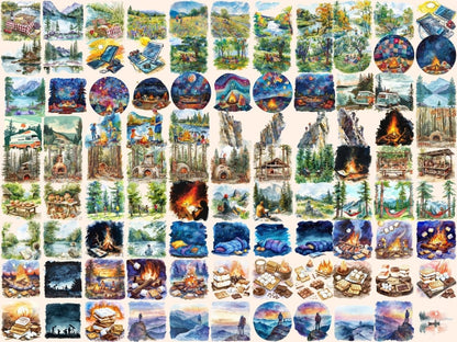 Camping Watercolor Clipart camping clipart - Wonders Artist