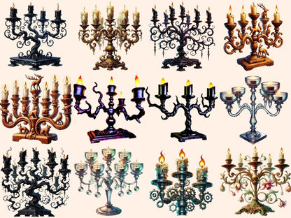 Candelabras Clipart Antique Candle Stand - Wonders Artist