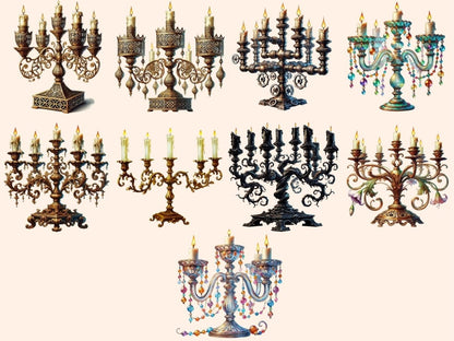 Candelabras Clipart Antique Candle Stand - Wonders Artist