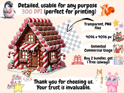 Candy Cane Houses Clipart Candy Cane Art PNG - Wonders Artist