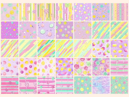 Candy Carnival Seamless Pattern Digital Papers Candy carnival candy digital candy seamless - WondersArtist
