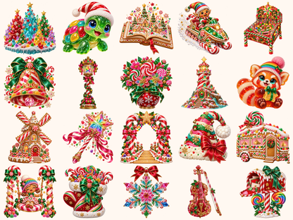 Candy Christmas Clipart — 03_grid.png