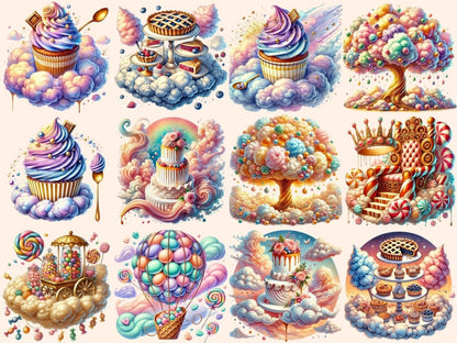 Candy Cloud Skies (P1) Clipart candy cloud png - Wonders Artist