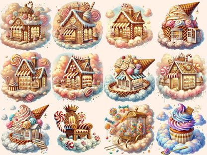 Candy Cloud Skies (P1) Clipart candy cloud png - Wonders Artist