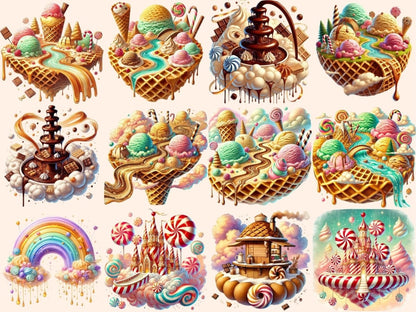 Candy Cloud Skies (P3) Clipart candy cloud png - Wonders Artist