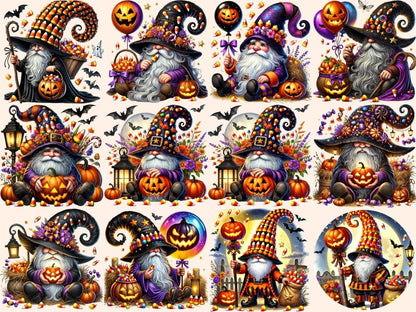 Candy Corn Gnomes Clipart Autumn Gnome PNG - Wonders Artist
