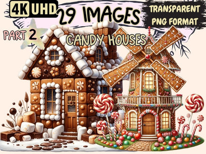 Candy Houses (P2) Clipart Candy clip art - Wonders Artist