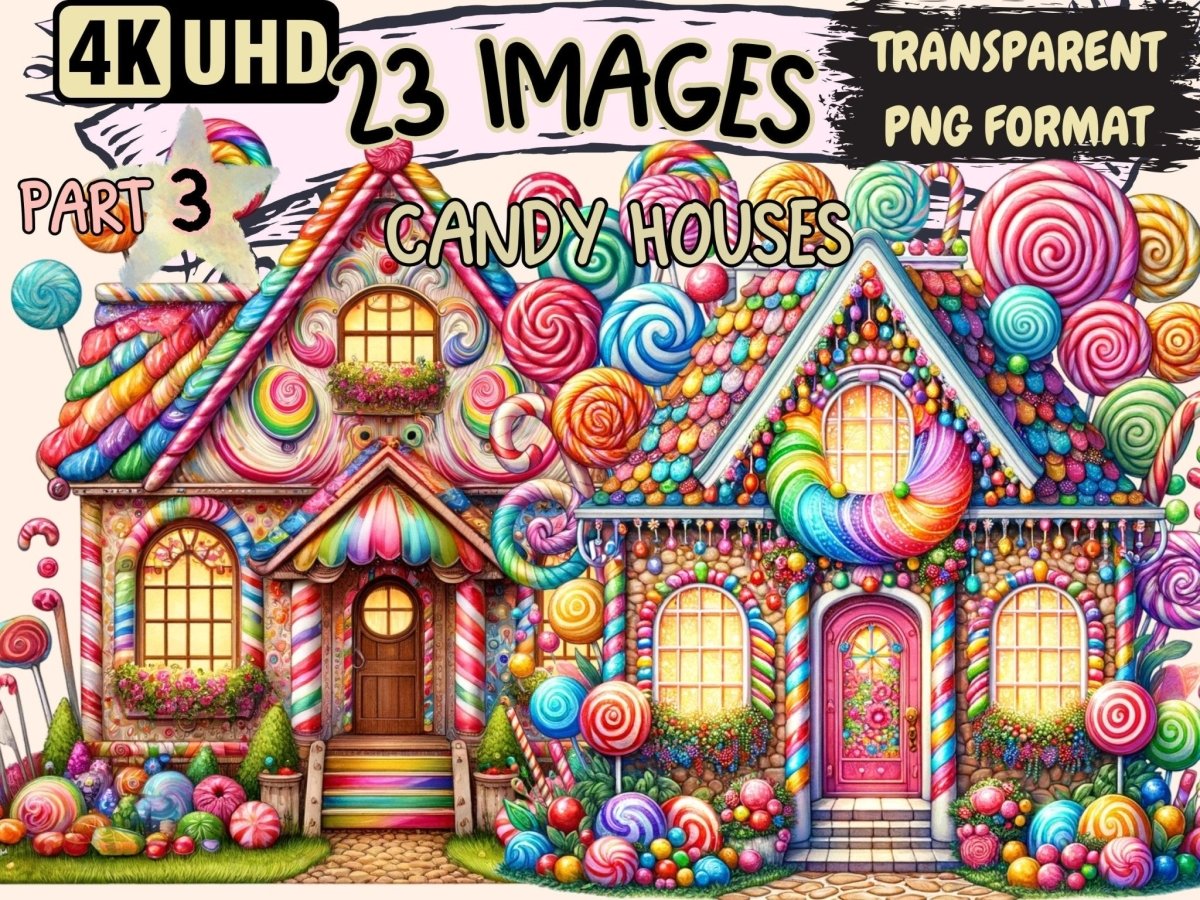 Candy Houses (P3) Clipart Candy clip art - Wonders Artist
