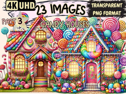 Candy Houses (P3) Clipart Candy clip art - Wonders Artist