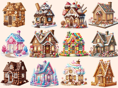 Candy Houses (P4) Clipart Candy clip art - Wonders Artist