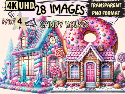 Candy Houses (P4) Clipart Candy clip art - Wonders Artist