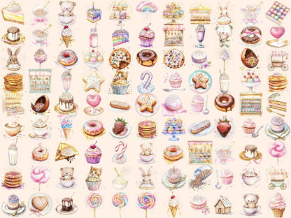 Candy Sprinkles Watercolor Clipart baking clipart - Wonders Artist