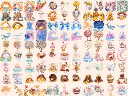 Candyland Watercolor Clipart candy clipart candy house png candy shop clipart - WondersArtist