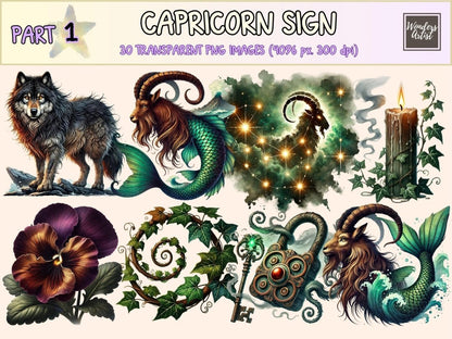 Capricorn Sign Clipart astrology png - Wonders Artist