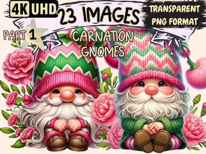 Carnation Gnomes Clipart Carnation clip art - Wonders Artist