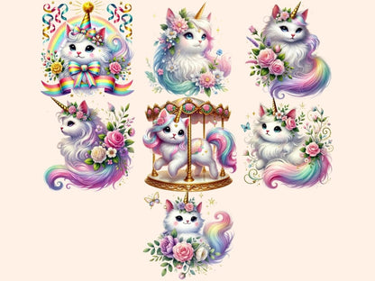 Caticorns Clipart cat clipart - Wonders Artist
