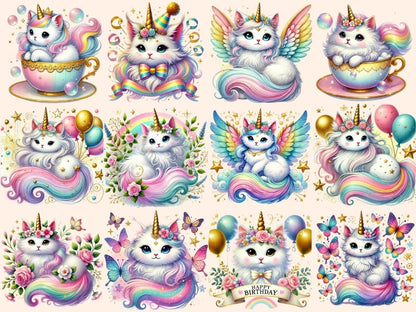Caticorns (P2) Clipart Caticorn clip art - Wonders Artist