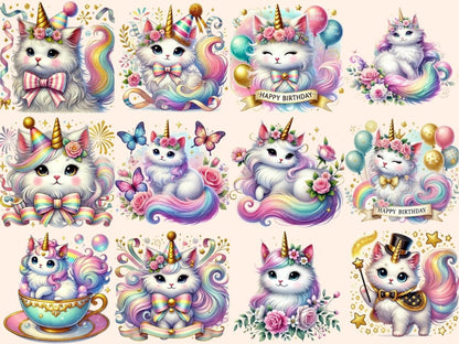 Caticorns (P2) Clipart Caticorn clip art - Wonders Artist