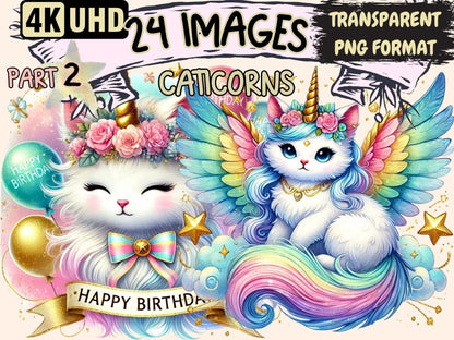 Caticorns (P2) Clipart Caticorn clip art - Wonders Artist