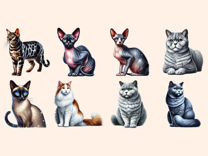 Cats (P2) Clipart animal icons - Wonders Artist