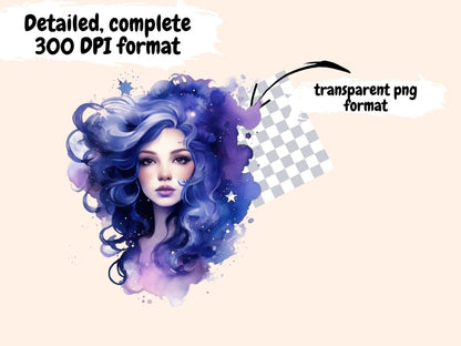 Celestial Fairies Watercolor Clipart celestial clipart - Wonders Artist