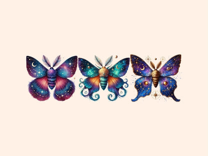 Celestial Moths Clipart astrology clipart - Wonders Artist