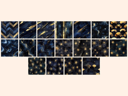 Celestial Opulence Seamless Digital Paper - Wonders Artist