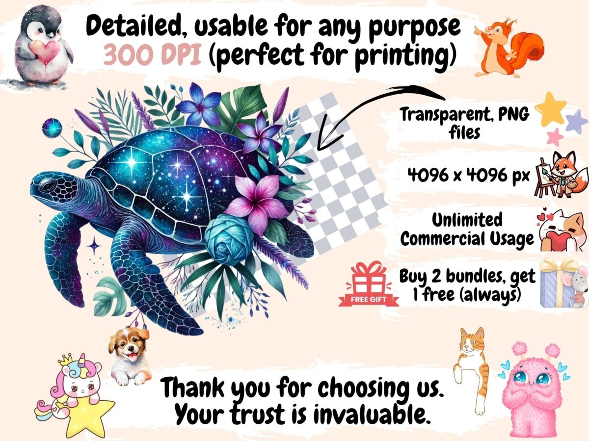 Celestial Turtles Clipart Astro Turtle Art - Wonders Artist