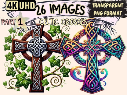 Celtic Crosses Clipart Celtic Art PNG celtic clipart celtic cross clipart - WondersArtist
