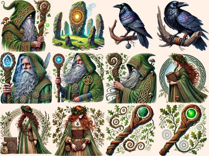 Celtic Druids Clipart ancient druid art - Wonders Artist