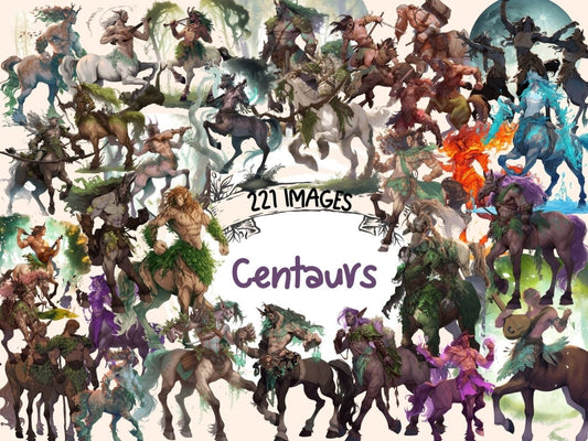 Centaurs Watercolor Clipart centaur clipart - Wonders Artist