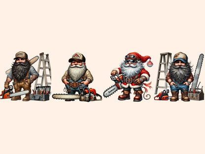 Chainsaw Gnomes Clipart Chainsaw clip art - Wonders Artist
