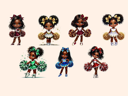 Cheerleader Girls (P2) Clipart cheer artwork - Wonders Artist