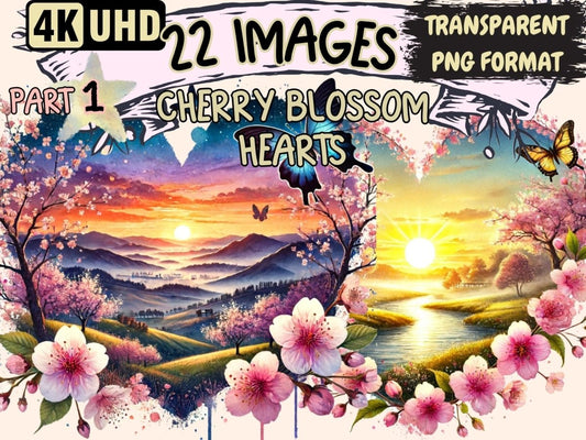 Cherry Blossom Hearts Clipart cherry blossoms png - Wonders Artist