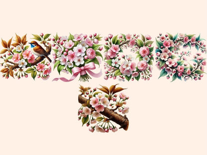 Cherry Blossoms Clipart blossom flowers png - Wonders Artist