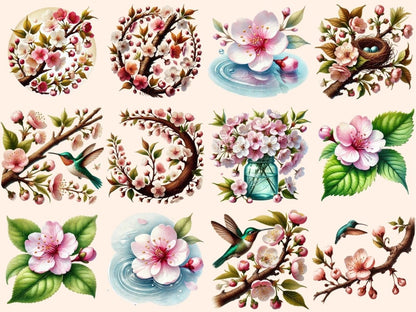Cherry Blossoms (P2) Clipart blossom flowers png - Wonders Artist