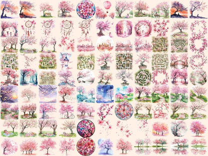 Cherry Blossoms Watercolor Clipart blossom clipart - Wonders Artist