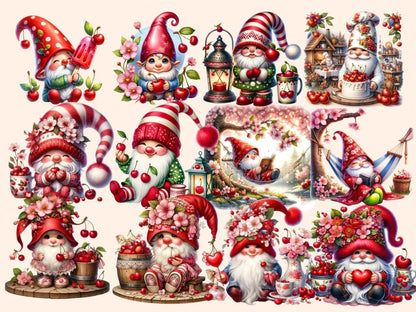 Cherry Gnomes Clipart cartoon gnomes - Wonders Artist