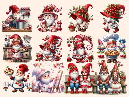 Cherry Gnomes (P2) Clipart Cherry clip art - Wonders Artist