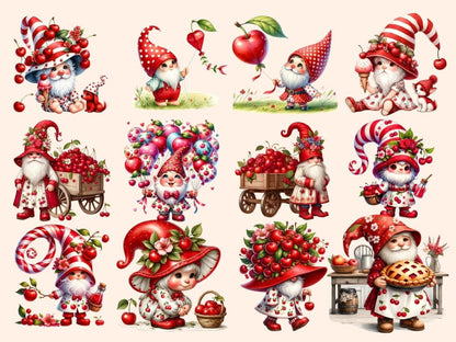 Cherry Gnomes (P2) Clipart Cherry clip art - Wonders Artist