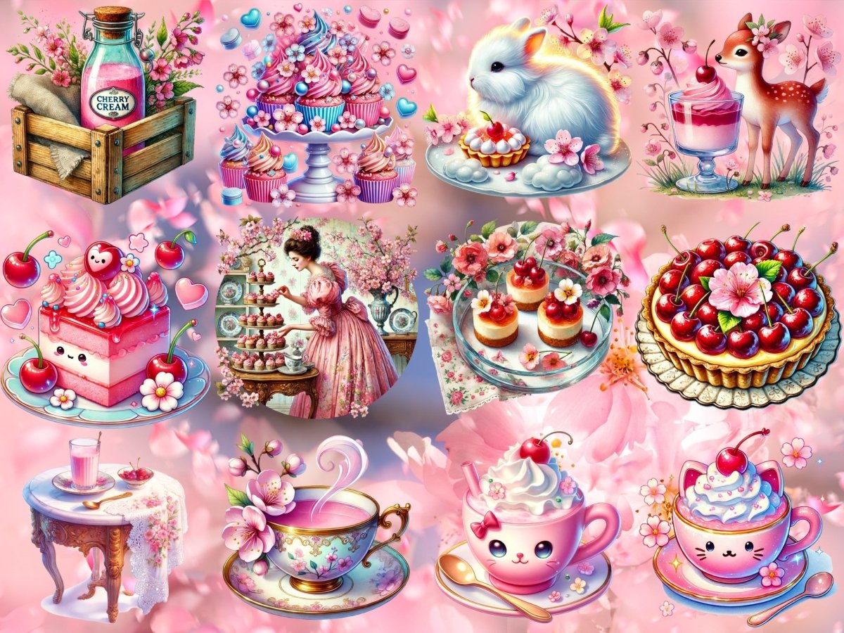 Clipart Třešňové Mléčné Sny (LIMITOVANÁ EDICE) image 6