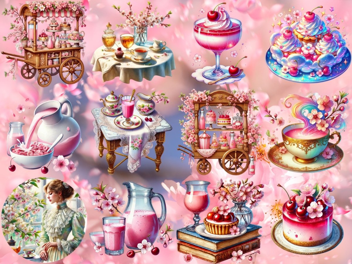 Clipart Třešňové Mléčné Sny (LIMITOVANÁ EDICE) image 5