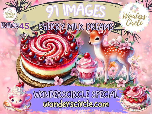 Cherry Milk Dreams Clipart (LIMITED EDITION) all - access - bundle new bundles all new mini - WondersArtist