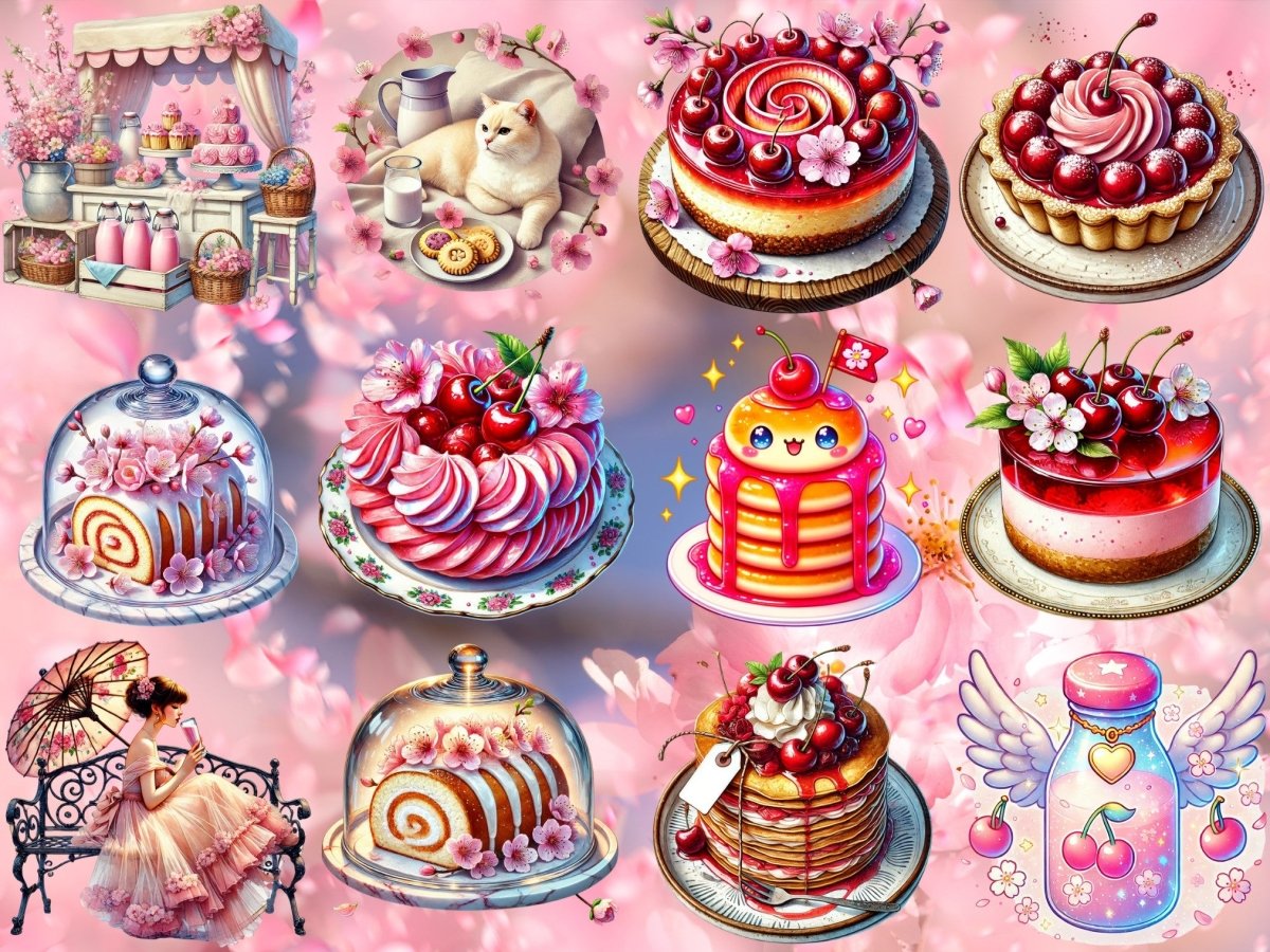 Clipart Třešňové Mléčné Sny (LIMITOVANÁ EDICE) image 3