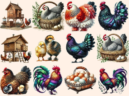 Chickens & Roosters Clipart Chicken clip art - Wonders Artist