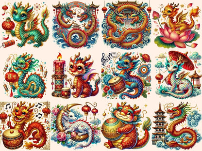 Chinese Dragons Clipart Chinese dragon art - Wonders Artist