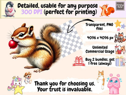 Chipmunks (P1) Clipart autumn critter png - Wonders Artist